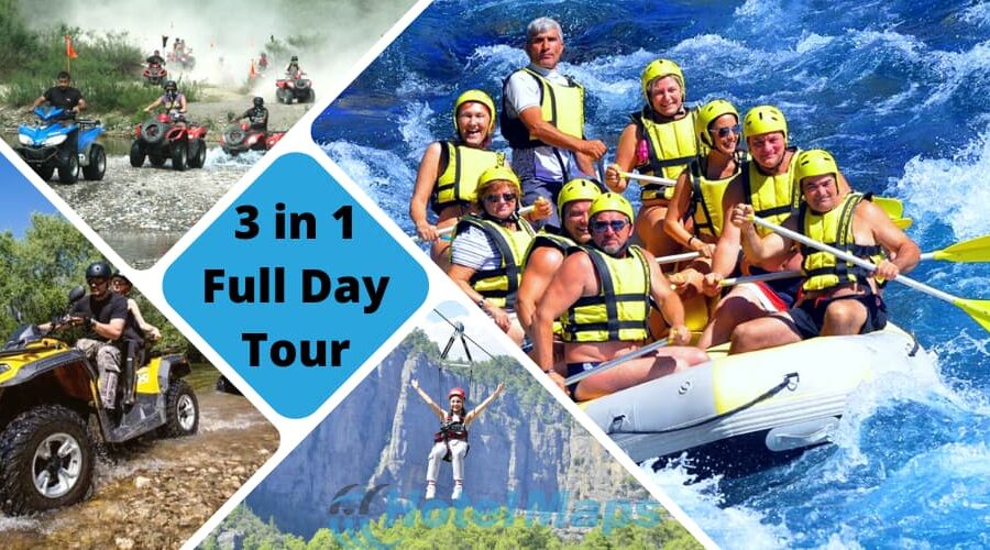 Rafting ATV & zipline tour (3in1)