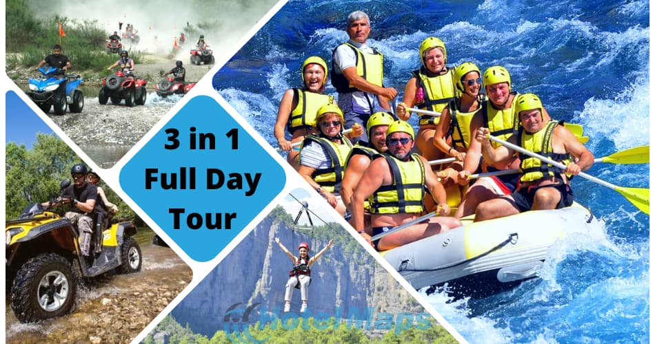 Rafting ATV & zipline tour (3in1)