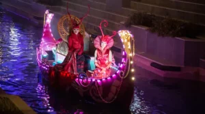 lady's in Musical Boat Parade Show
