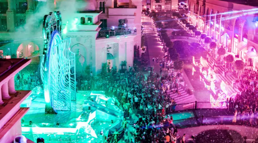 Theme Park at Night Antalya Night Show